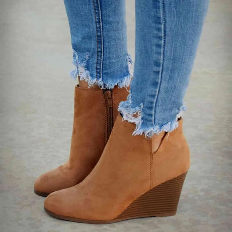 Chaussures compensées discount femme hiver