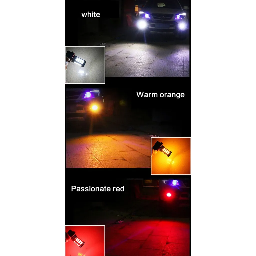 2 pièces voiture LED antibrouillard H7 H8 H11 9005 9006 P13W H16 moto phares antibrouillard H4 H17