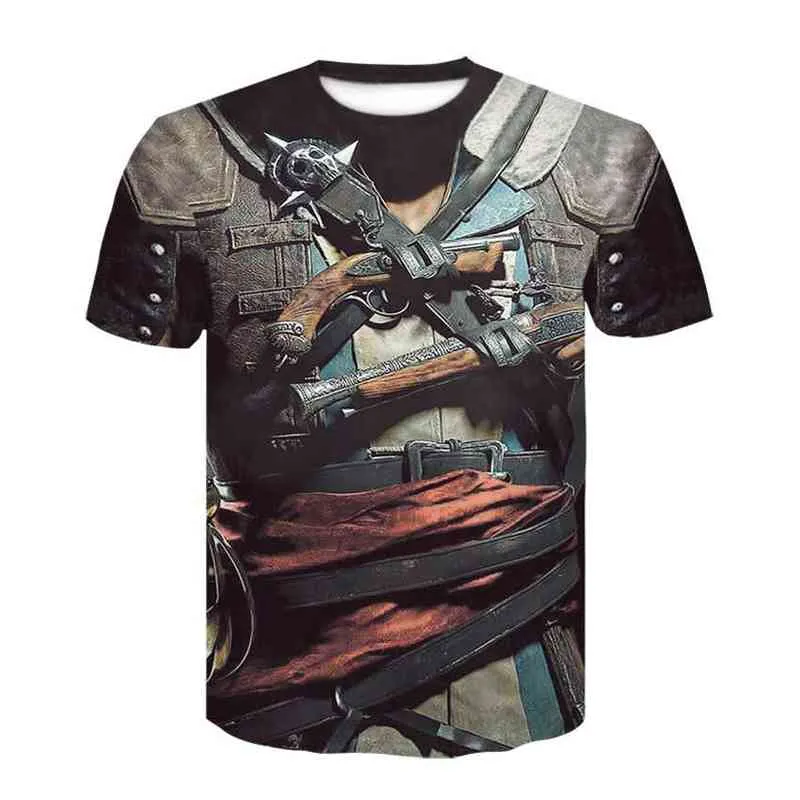 2021 neue Sommer Kurzarm Streetwear Gefälschte Anzug Weste 3D T shirt Mode Lustige Gefälschte Anzug 3D Gedruckt Männer T shirts männer kleidung G1229