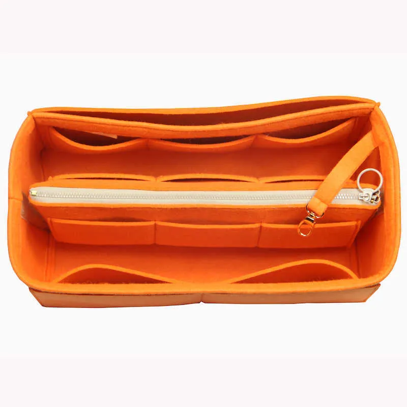 Para Kel l y 25 28 32 35Bolsa estilo básico e organizador de bolsa com zíper destacável Pocket-3MM Premium feltro feito à mão 20 cores 2108303u2855