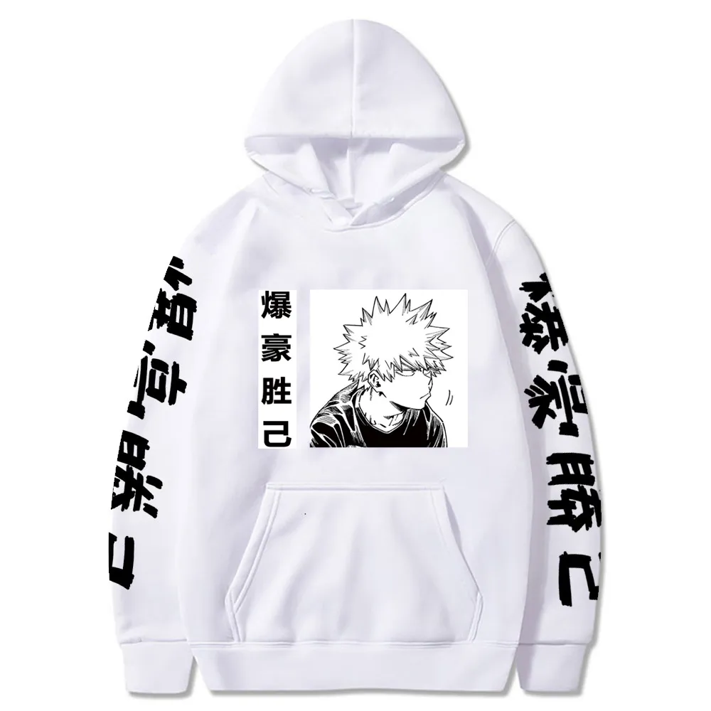 Katsuki Bakugo Hoodies Sweatshirt Moleton Pullovers Casaul Tops My Hero Academia Y0319