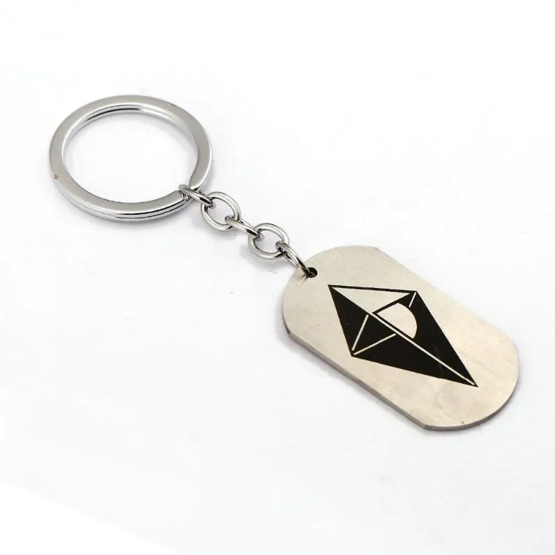 Porte-clés No Man's Sky Porte-clés Mans Dog Tag Porte-anneau Chaveiro Jeu Chaîne Pendentif Hommes Cadeau Bijoux YS102183346Z