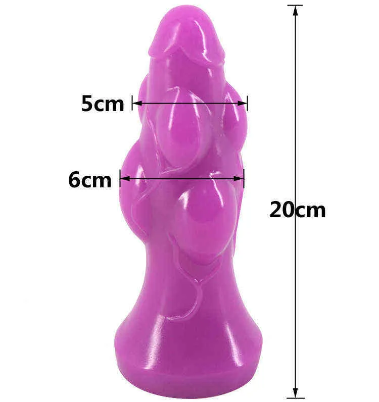 NXYディルド肛門玩具成人製品夫と妻楽しい女性の手動オナニーデバイス特別な形の偽陰茎厚い前庭のプラグ0225
