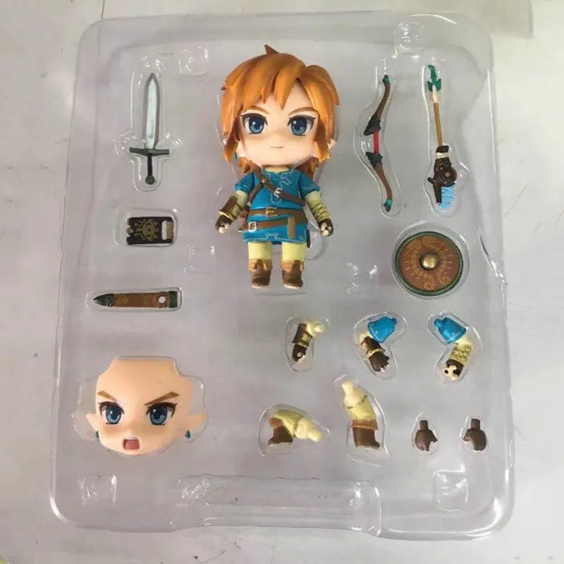 Anime -cijfers Zelda Link 733 Leuke speelgoed adem van het wilde PVC -standbeeld Actie Figma Model Zelda Collection Brinquedo 10 cm X05036824376