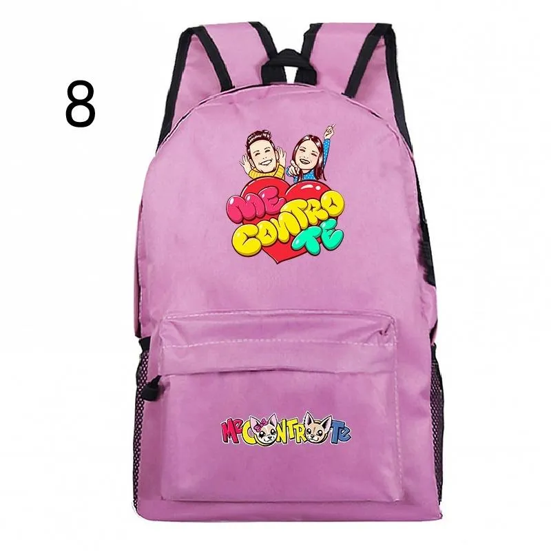 Рюкзак Kids Me Contro Te, школьный женский подростковый красивый дорожный рюкзак для мальчиков, сумки для девочек, 16 дюймов, Mochila294r