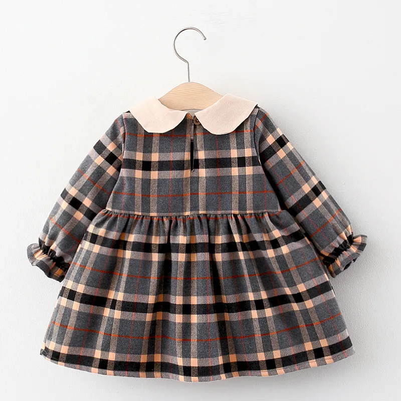 Newborn Girls Spring Clothes Long Sleeve Coat Dresses for Infant Baby Birthday Clothing Toddler Girl Wear Dress