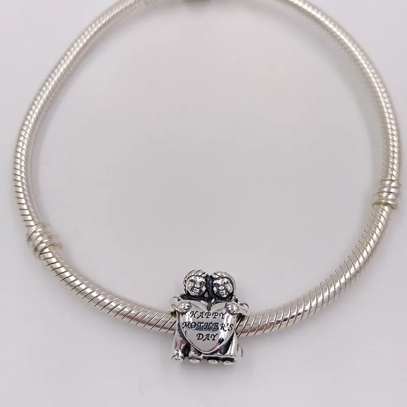 Perline di ciondoli fai-da-te set di gioielli kit la creazione di From Us Birthstone Pandora Braccialetti lunghi in argento sterling 925 Bracciale rigido da donna Collana con ciondolo Regali di compleanno ﾠ791517