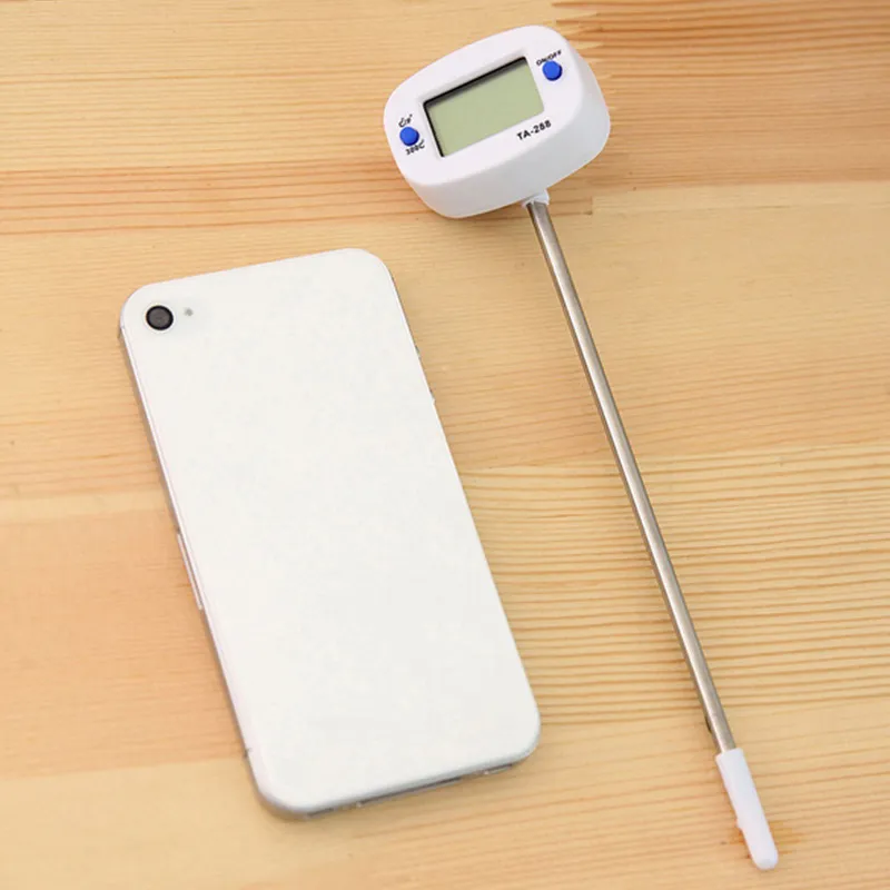 Thermomètre numérique rotatif pour viande BBQ, pour aliments, four à chocolat, lait, eau, huile, cuisine, Test de sonde électronique
