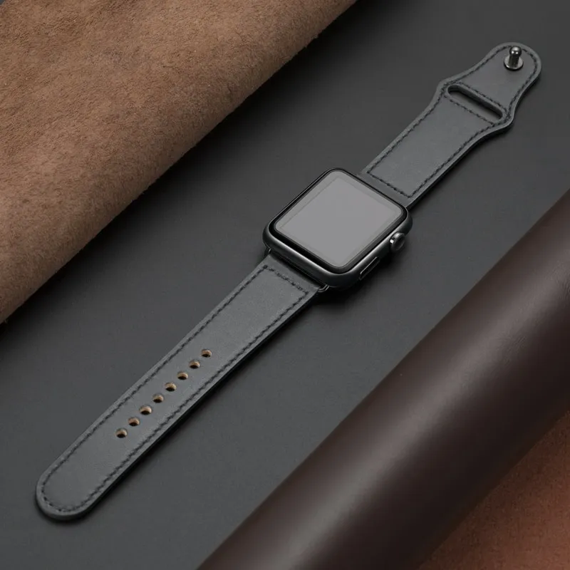 جلد أصلي لـ Apple Watch Ultra Band 49mm 42mm 38mm 45mm 41mm لـ IWatch Series 8 7 6 Smart Watch STRAP