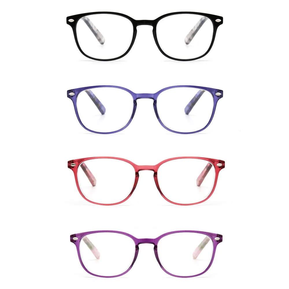 JM 4 adet / takım +0.5 +4 Bahar Menteşe Okuma Gözlükleri Retro Presbiyopik Gözlük Kadın Erkek Büyüteç Diyopter