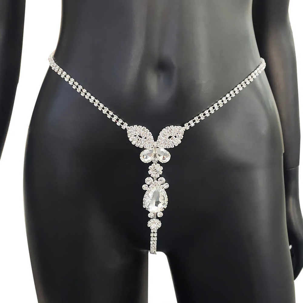 Stonefans biquíni bonito kawaii strass borboleta calcinha sexy novo bling cristal barriga correntes de corpo inteiro para mulheres jóias p083179424