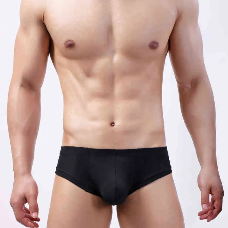 4 Sexy Men's Boxers Shorts Man Rib fabric Underwear Bulge Penis Pouch Underpants Panties hombre Male Boxer Trunks Lingerie Y14 H1214
