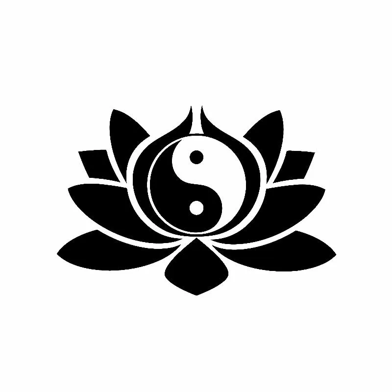 Kişilik Dedikodu Lotus Çiçek Sembol Budizm Yoga Araba Sticker Otomobil Motosikletler Dış Aksesuarlar Vinil Çıkartmaları
