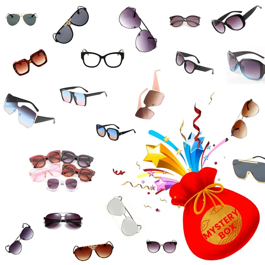 Caixa de mistério para óculos de sol surpresa presente premium da marca Sun óculos boutique Item aleatório com embalagem244m