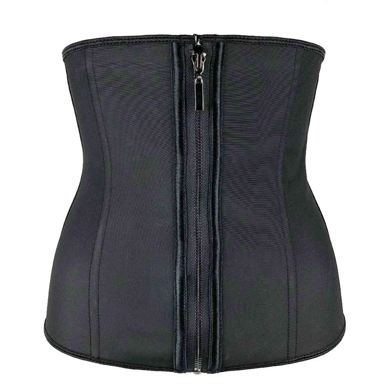 XXS-6XL Kobiety Lateksowa Gumowa Talia Trener Body Shaper Hook Zipper Bustiers Waist Cincher Topy Odchudzanie Chapewear Hasło Slim Pas 211112