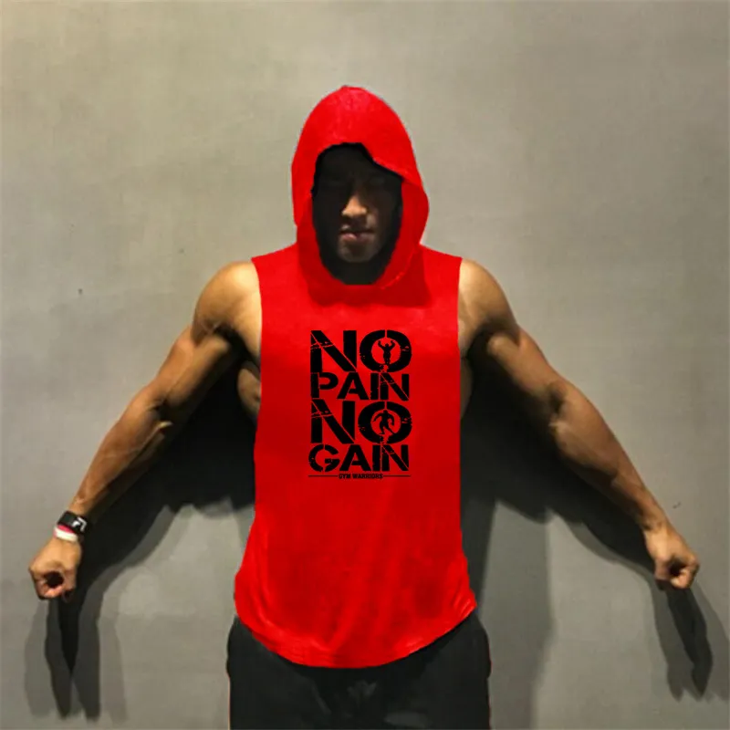 Pas de douleur GAIN Fitness hommes été muscle chemise vêtements débardeur hommes hauts sans manches musculation stringer gym gilet