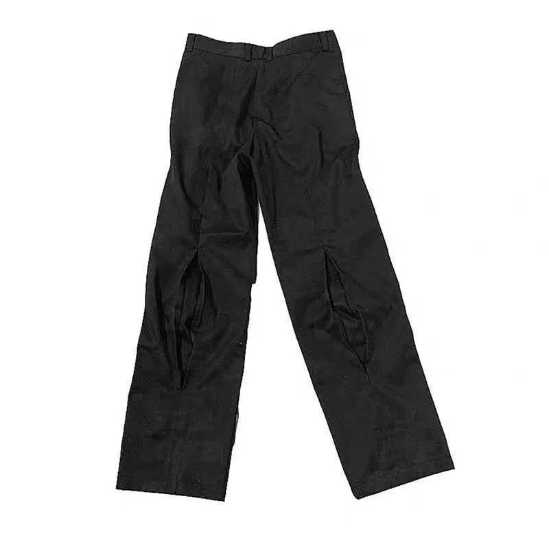 Men's Pants /Leben service Kiko kostadinov style buttons deconstruct casual trousers