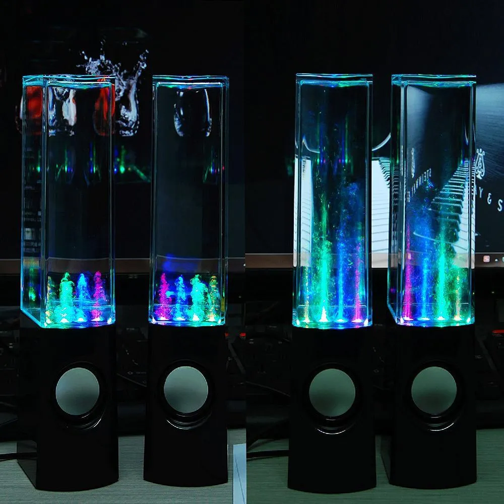 Fountain Show Speakers Light Sound Bar Laptop PC MP3 Phone Gadget Accessories LED Dancing Water Music