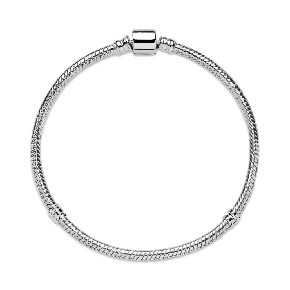 Bracciale in argento sterling fai da te perline con ciondoli regalo braccialetto gioielli moda donna