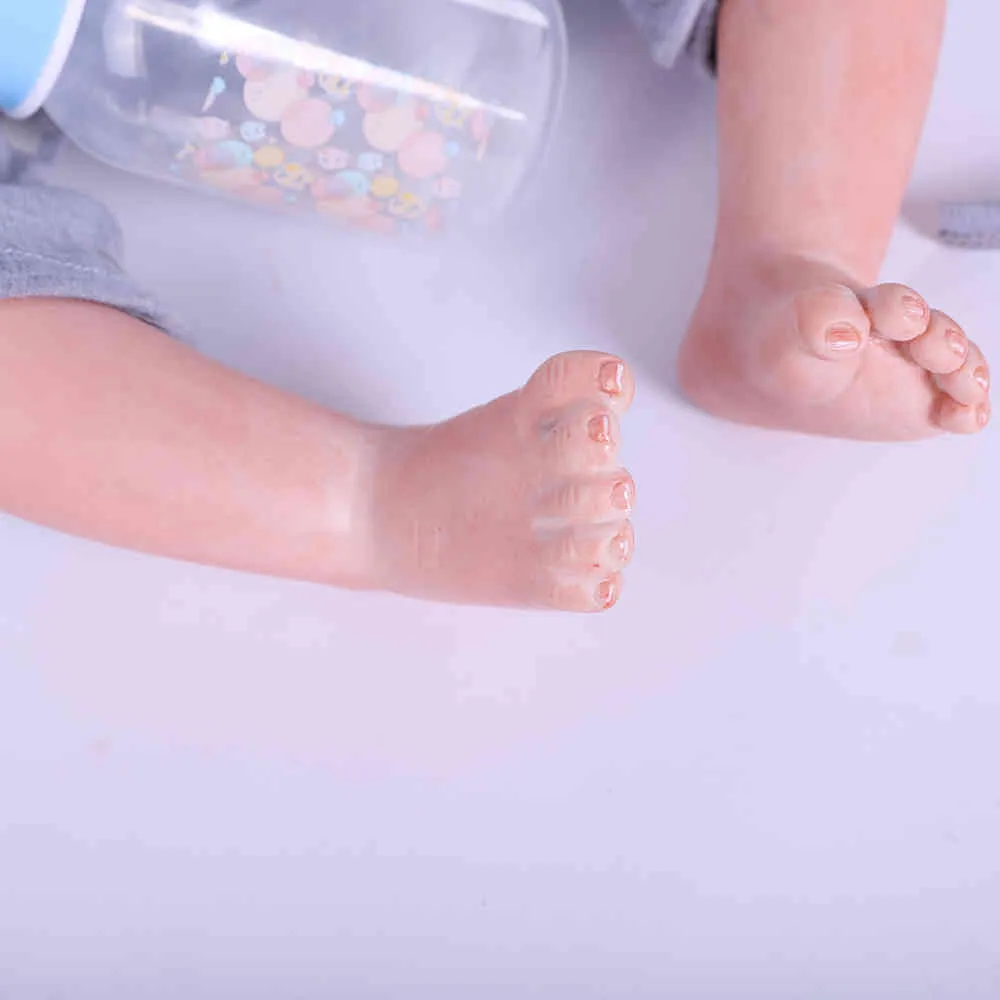 حديثي الولادة 22 بوصة ، مجموعة للأطفال لينة Sile Vinyl Companion Toy for Child Reborn Baby Toddler Doll315M7975267
