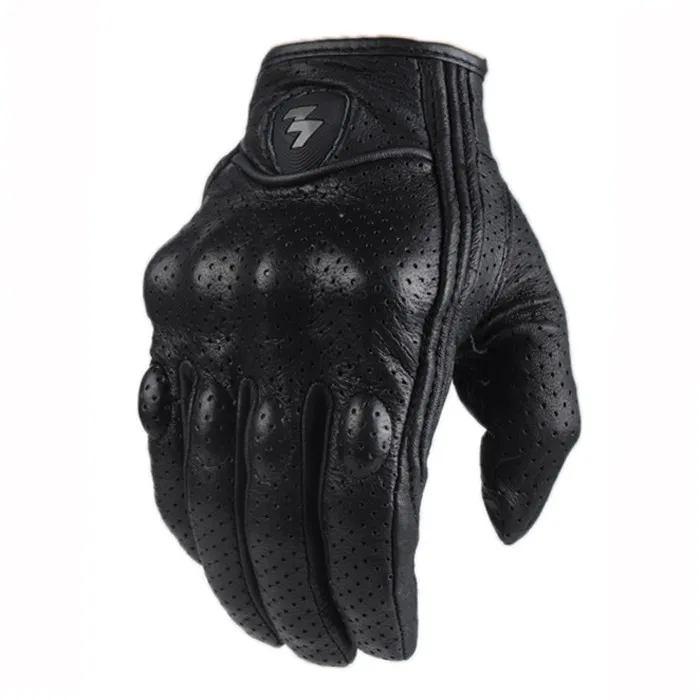 Leather Motorcycle Gloves Sheepskin Glove Protective Gears Touch Function Motorbike Motocross Bike Racing cycling driving