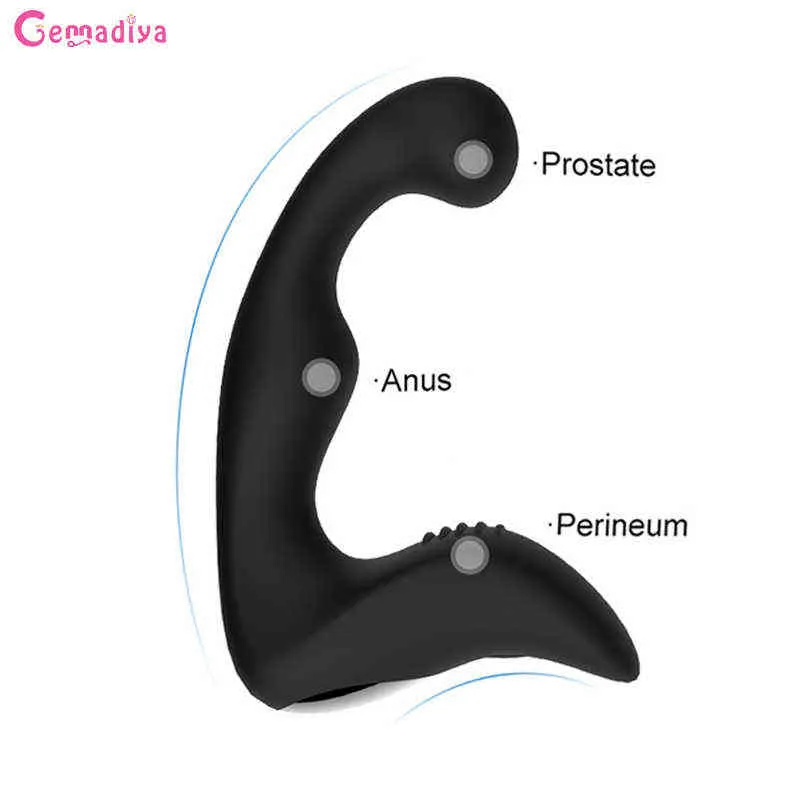 Nxy Vibratoren Sex Analdildo Vibrierendes Prostata-Massagegerät Butt Plug Anus Erotikspielzeug für Männer Homosexuell Masturbieren 1220