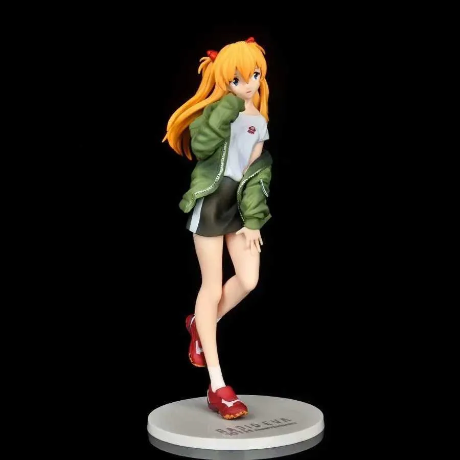 Anime 2021 Novo Eva Shikinami Asuka 17 escala PVC Figuras de ação Anime Modelo de coleta de figuras Toys Doll Presente Q07224288986