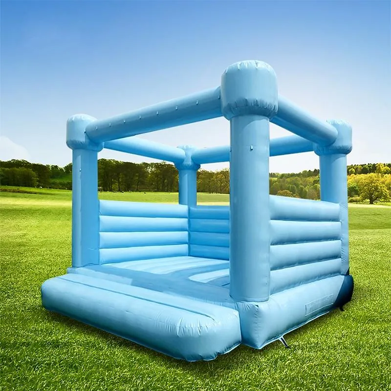 Castillo inflable blanco para boda de 4x4m -13ftx13ft, castillo inflable blanco para adultos, gorila para fiesta de boda, casa de rebote 236U