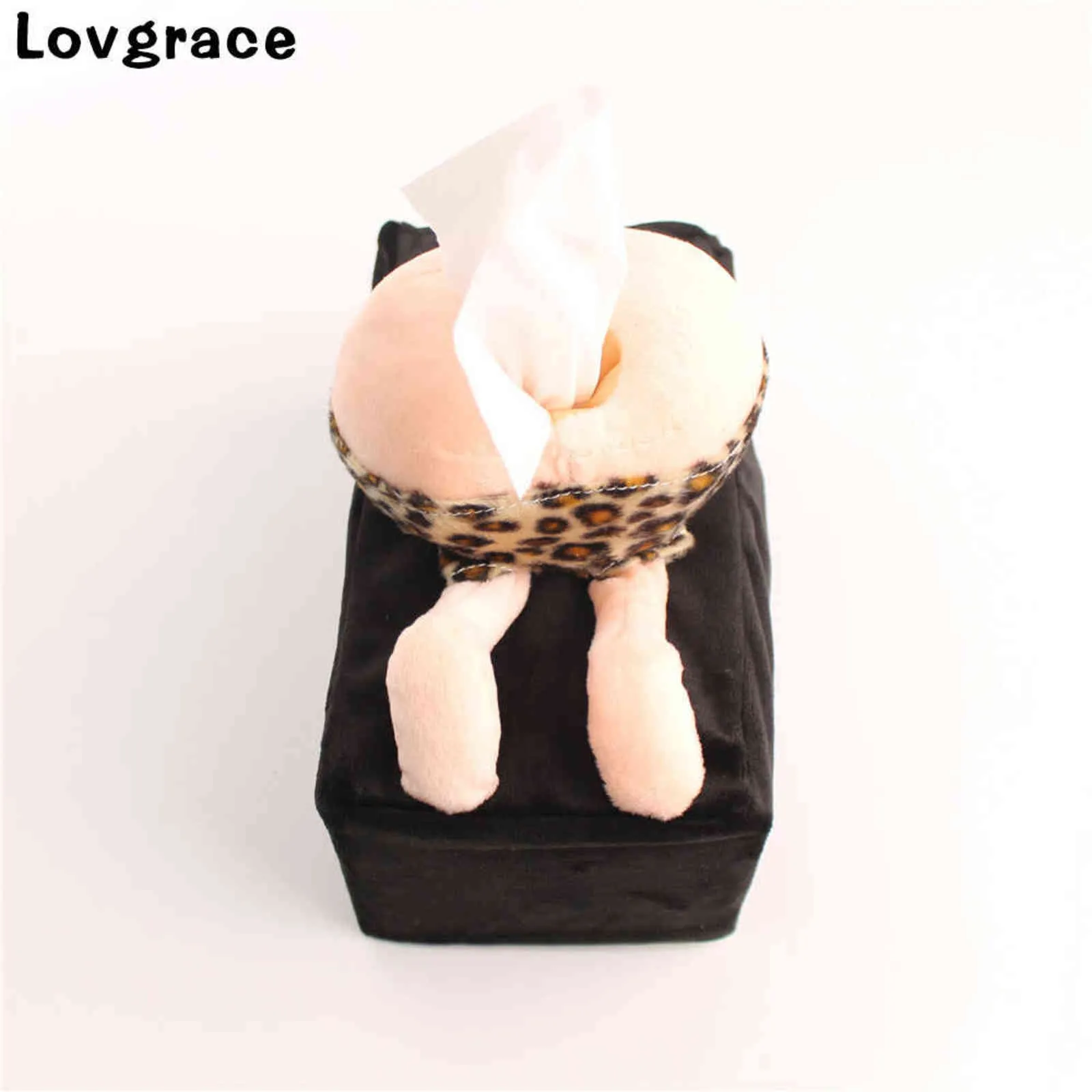 Lovgrace Creative Flanelle Ass Boîte à mouchoirs de haute qualité Porte-serviettes Conteneur Serviette Maison Voiture Toilette Décor Cadeau 211110