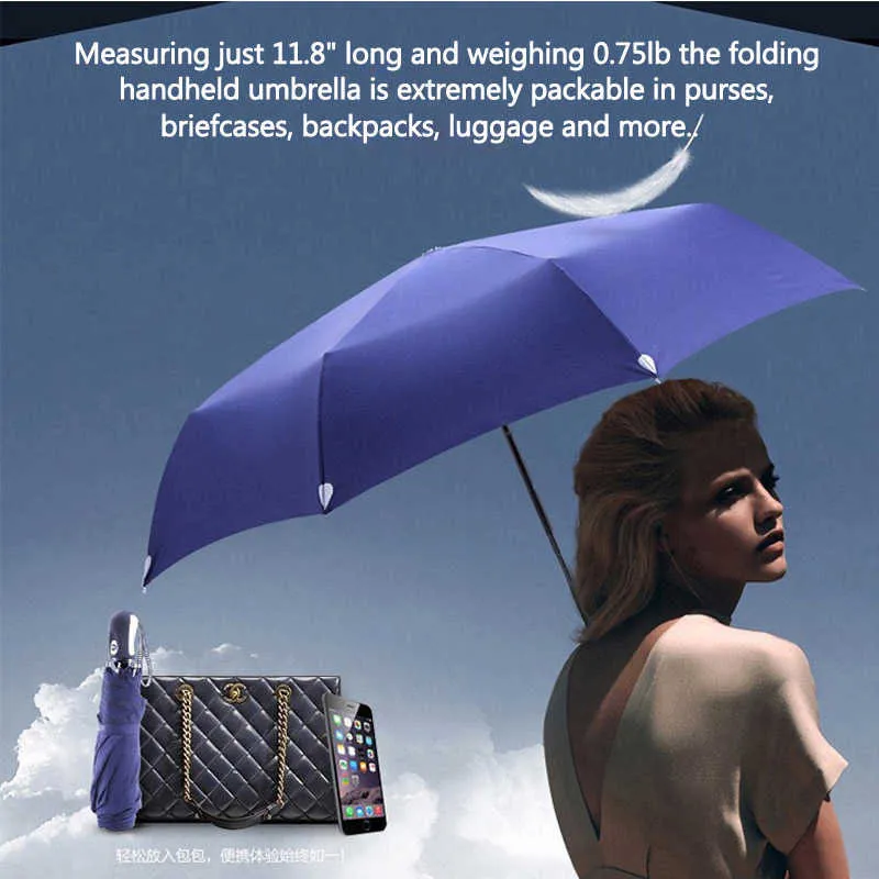 Brand Automatyczne mężczyźni parasol deszczowy Kobiety Składanie podróży moda wiatroodporna wielka chińska korporacja chłopiec dziewczyna prezent unbrelas 21102314648