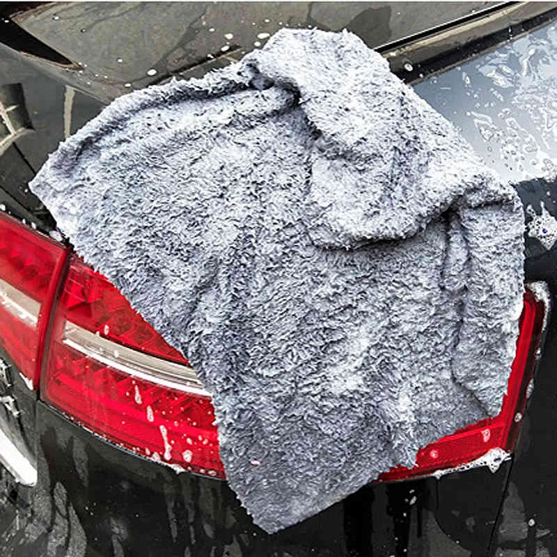 12 STKS 350GSM Ultra-dikke Edgeless Microfiber Handdoeken Auto Cleaning Doek Auto Was Waxing Drying Polishing Detailing Handdoek