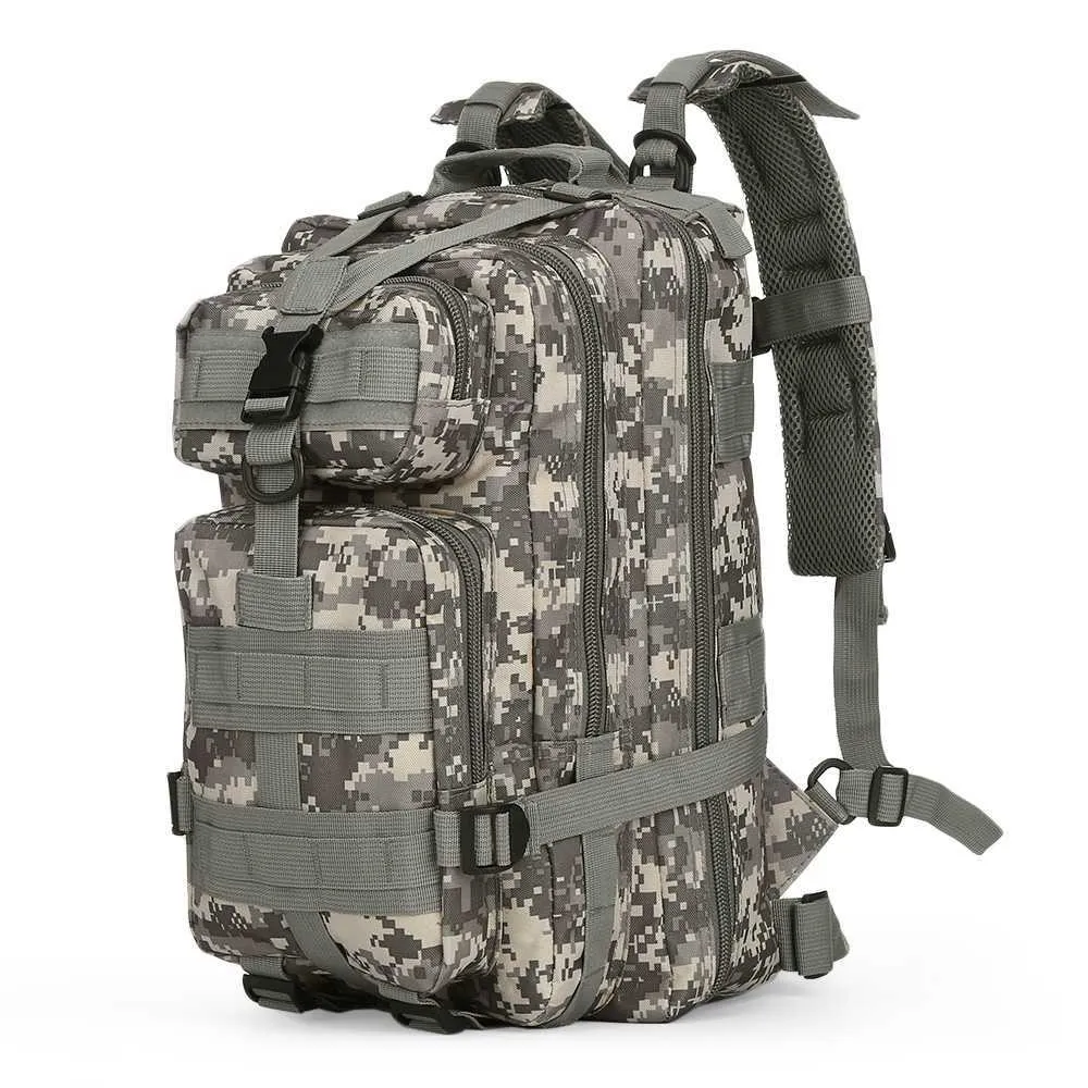 Mężczyźni Wojskowy Tactical Plecak 30L Camouflage Outdoor Sport Wędrówki Camping Torby myśliwskie Kobiety Podróżowanie Trekking Plecaków Torba Y0721