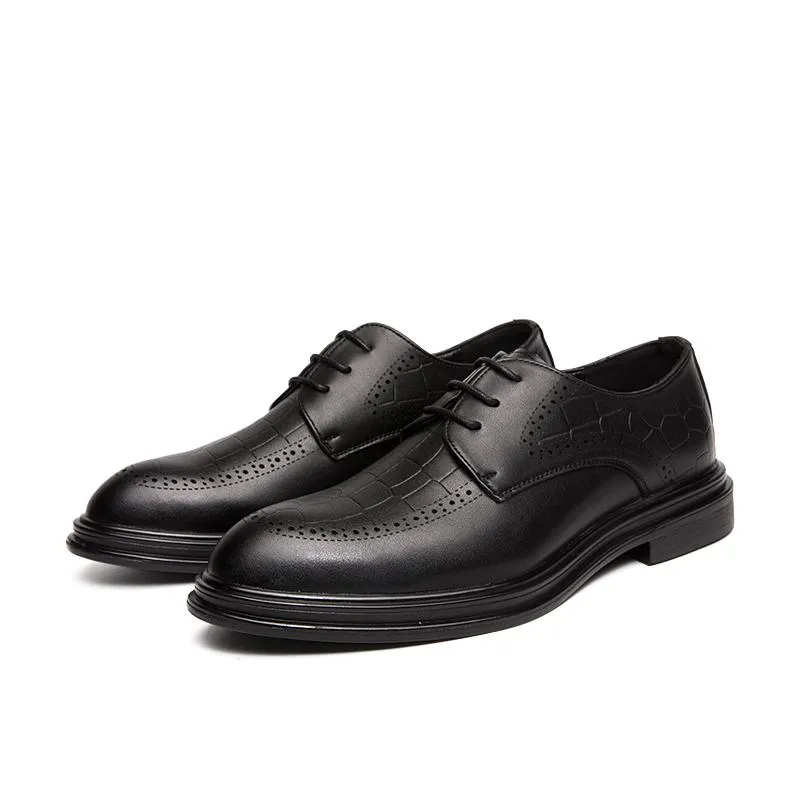 hommes chaussures habillées italien luxe minimaliste chaussure design en cuir motif crocodile Bullock sculpture haut en cuir fête de mariage mocassins de mode grande taille: US6.5-US12