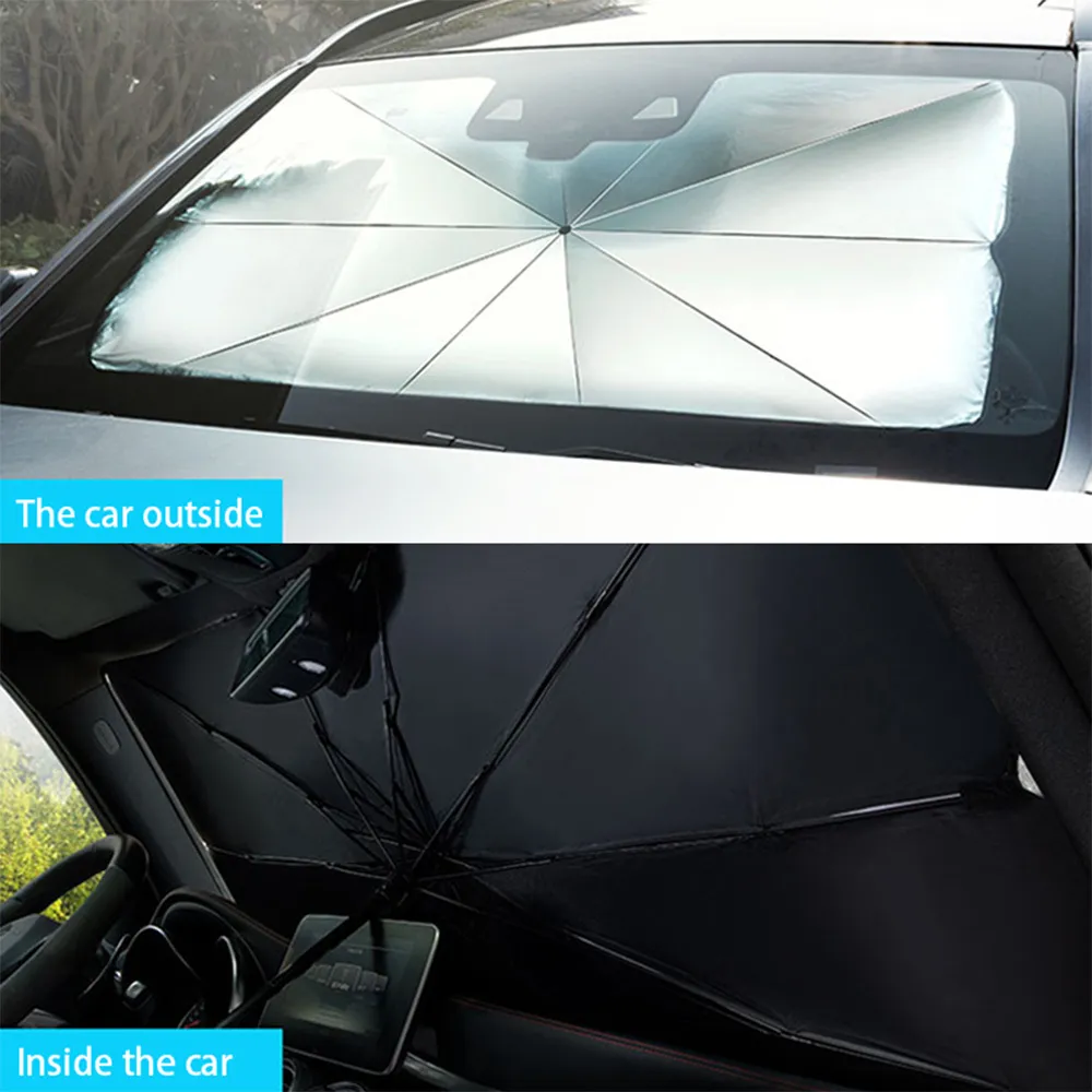 Ombrellone pieghevole Parabrezza interno Parasole Parasole Finestra anteriore Protezione UV Tenda parasole Accessori auto