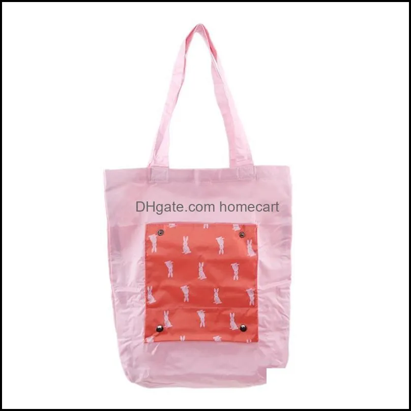 Shopping Bags Creative Environmental Storage Bag Handbag Print Foldable Reusable Folding Grocery Nylon Eco Tote