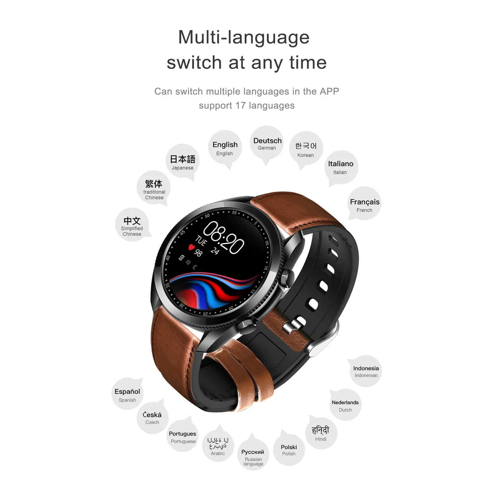 UM90 Smart Watch New 2020 Men039S Bluetooth Watch Black Digital Digital Watches for Android Xiaomi Huawei Samsung8630055