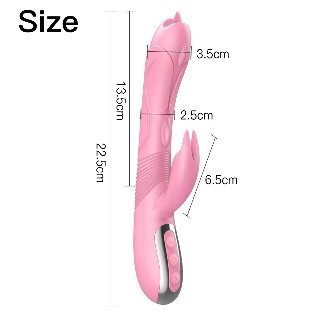 Tongue Dildo Vibrator For Women Vagina Heating Oral Licking Clit Sex Vibrator G-spot Clitoris Stimulate Adult Sex Toys for Women (5)
