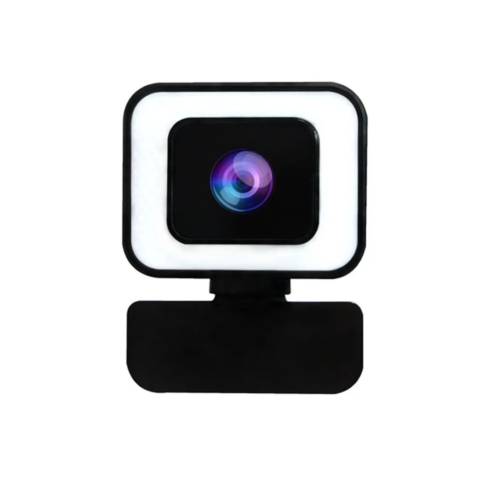 2k Webcam 1080P 60fps Light Ring Full Hd Web Camera Microfoon Drie-Speed Touch Beauty Licht Voor Pc Computer Laptop Desktop