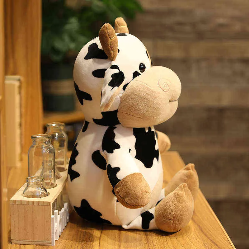 30-65CM carino bovino giocattoli di peluche kawaii simulazione latte di mucca peluche bambola farcito morbido cuscino bambini regali di compleanno bambini