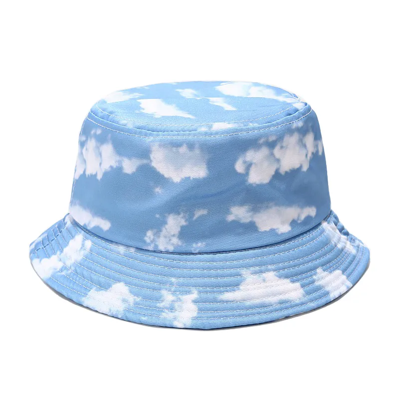 Chapeau ajusté mode Harajuku réversible seau Chapeau feu cravate colorant papillon nuage Dragon imprimé pêcheur Chapeau Panama Bob Chapeau hommes117589760