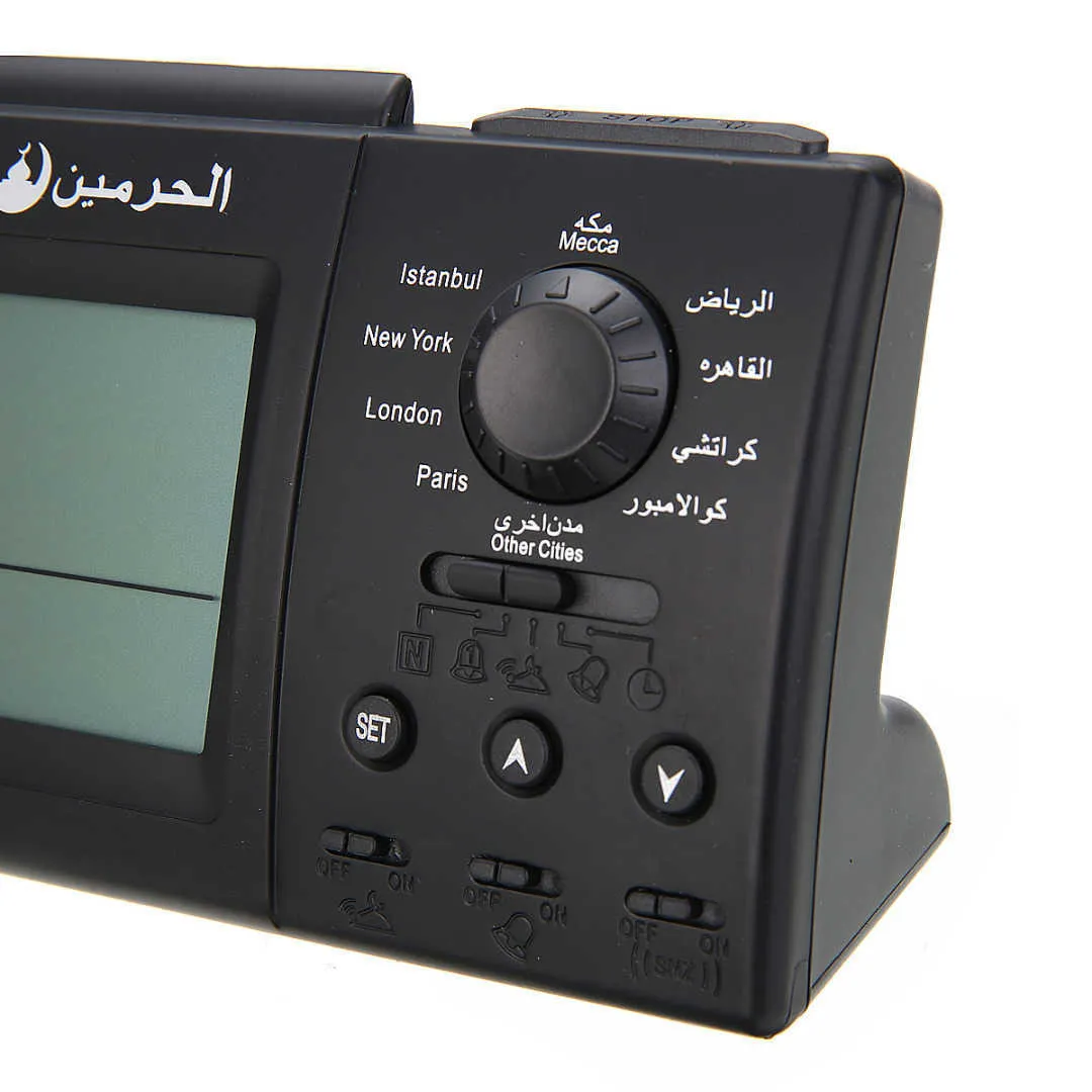 Automatic Digital Clock Islamic Azan Muslim Prayer Alarm Clock for Desktop Table Clock Home Decoraions