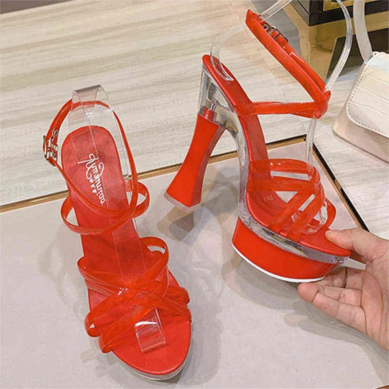 Sandals Plus Size Women High Heels Sandals High Heels Women High Heels Open Toe Fashion Party Model Show runway Designs 220309