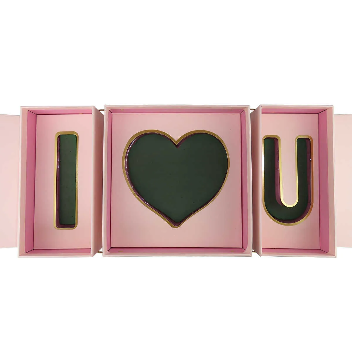 Bruiloft Gift Paper Valentijnsdag Bloem Verpakking I Love You Rose Box Y0712