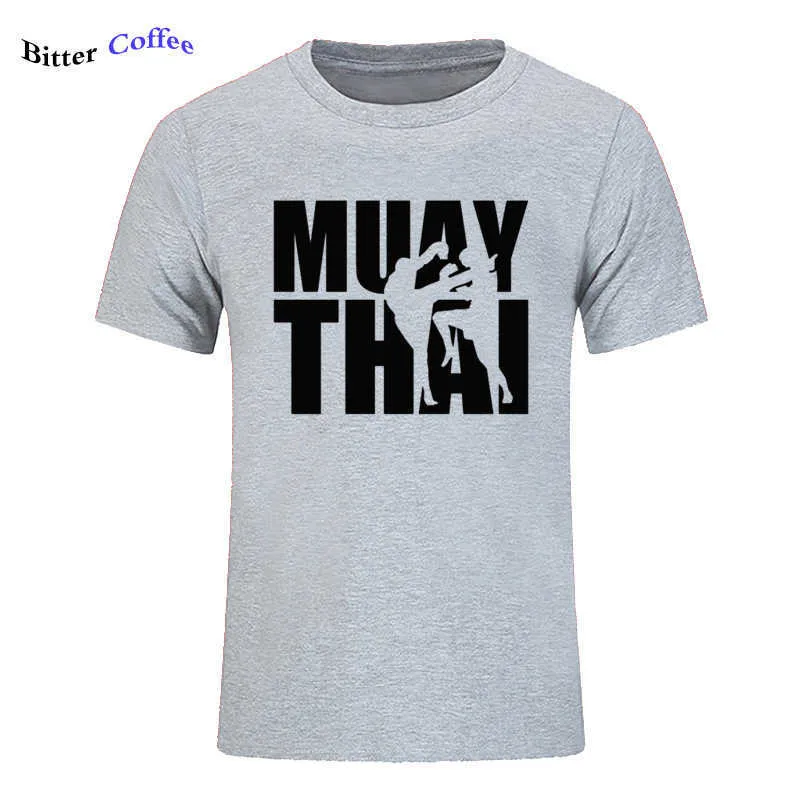 Sommer Mode Muay Thai Thailand Boxer T-shirt für Mann Geek Homme T-stück Awesome Zug T-shirt Plus Größe 210707