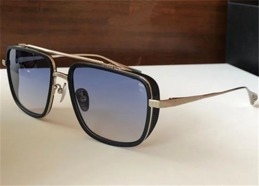Vintage mode man solglasögon 8015 kvadratram unik design gotisk stil enkel och generös toppkvalitet utomhus UV400 Protecti285w