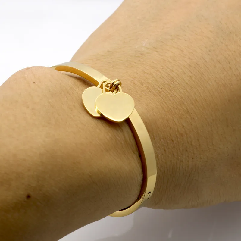Drei Farben Luxusmarken Armreif Armband Frau Mann Armband Armreifen Geschenkbänder Femme256b