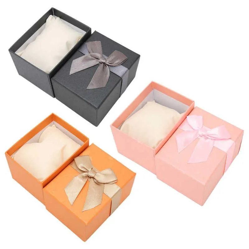 Jewelry Pouches Bags Packaging Jewerly Box Watch Storage Bowknot Case Gift For Christmas Anniversary Birthday271o