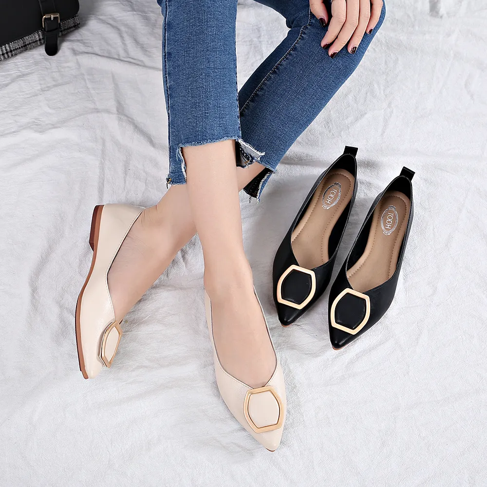 FACTORY_STORE01 Shoes Woman Summer New Fashion Women Flats Fashion Pointed Toe Ballerina Ballet Slip On Casual Shoes AWS21557