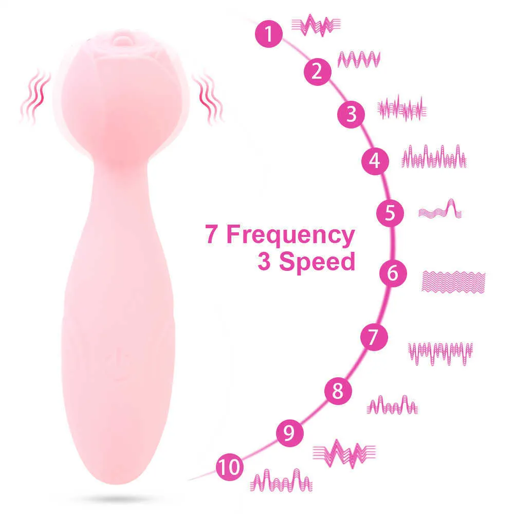 Massage Artiklar 7 Frekvens 3 Speed ​​Suging Tongue Vibrator Oral Pussy Licking Vaginal Anal Massager G Spot Clitoris Stimulation Sexig