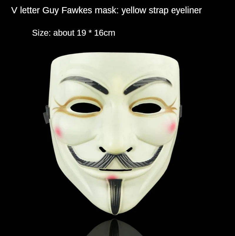 Movie V for Vendetta Team Halloween Cosplay Plastic Masker Horror Volwassen Kinderen Rollenspel Props Gift9875180